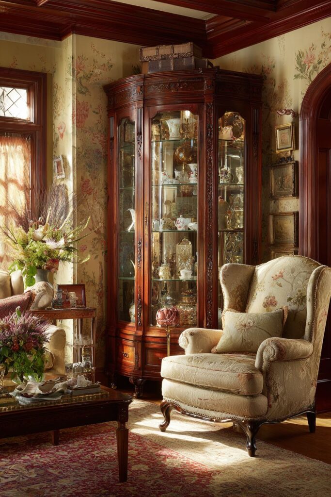 Mahogany Display Cabinet Nostalgia