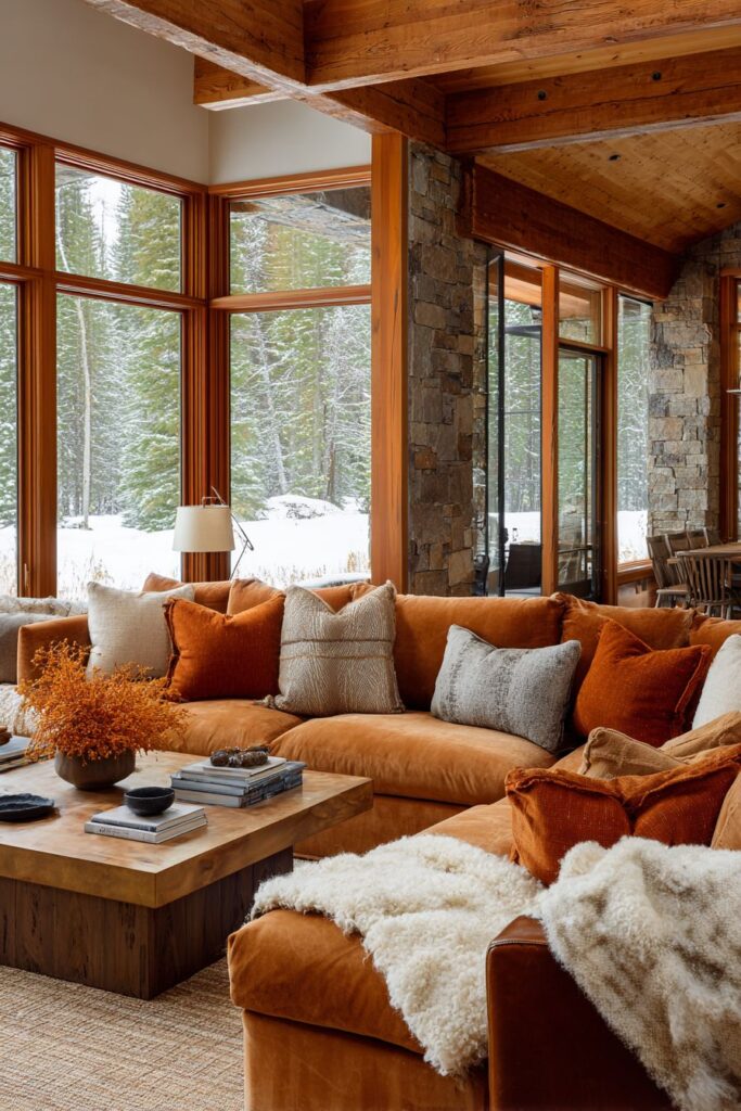 Golden Hour Sanctuary with Caramel Comfort