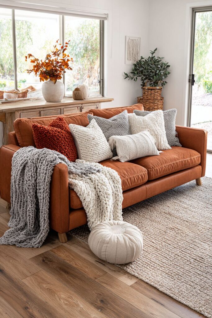 Golden Hour Sanctuary with Caramel Comfort