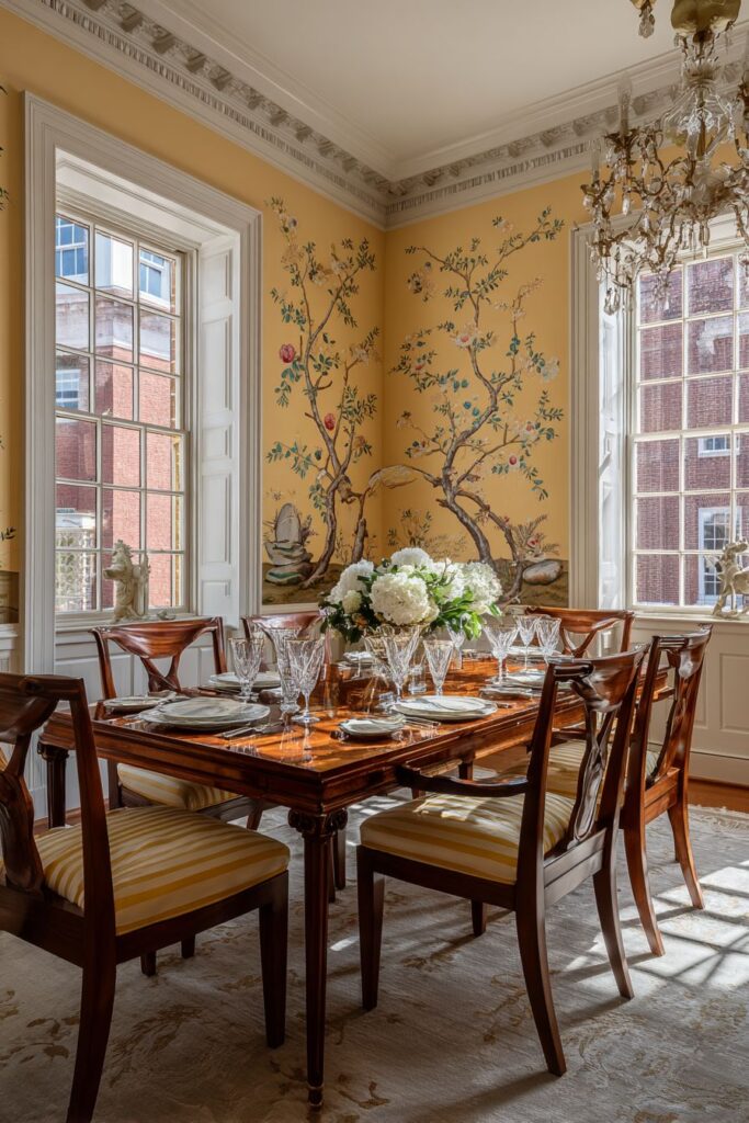 Sophisticated Butter Yellow Banquette