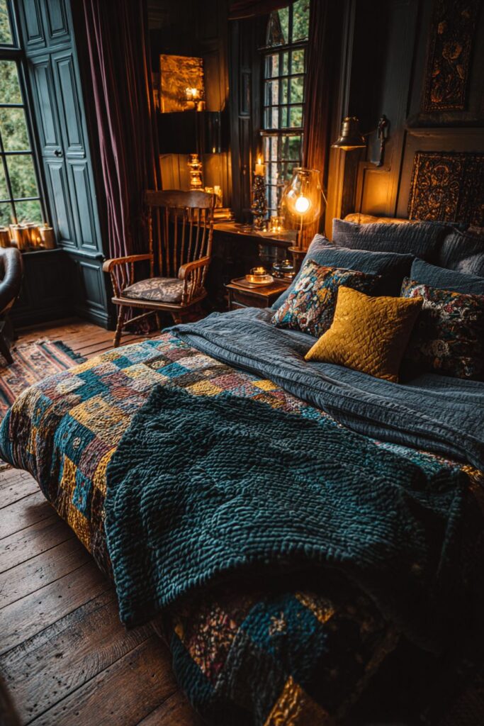 Layer Dark Textiles and Rich Fabrics