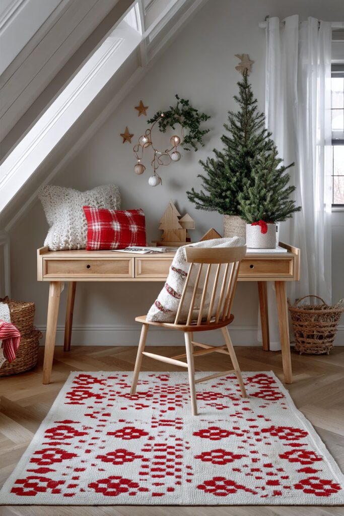 Scandinavian-Inspired Holiday Study Space