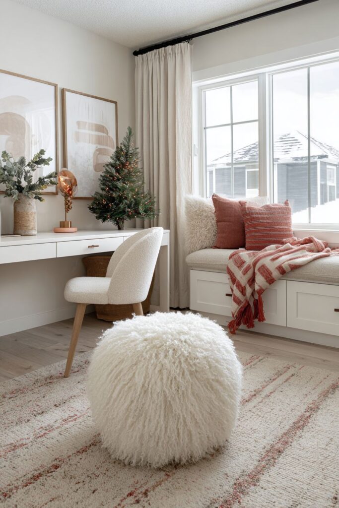 Scandinavian-Inspired Holiday Study Space