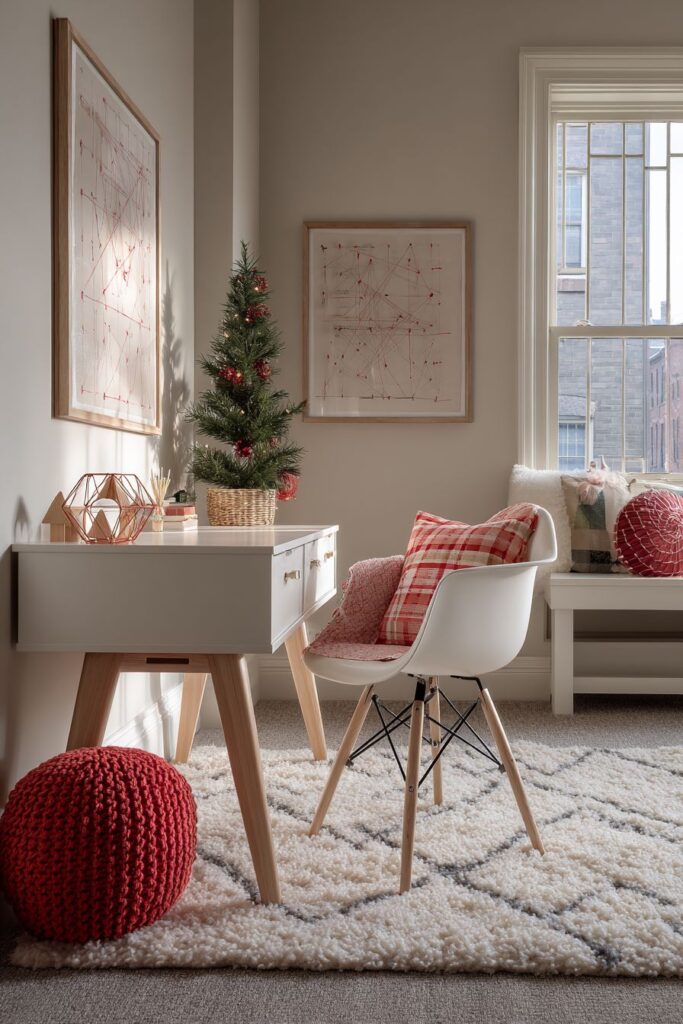 Scandinavian-Inspired Holiday Study Space