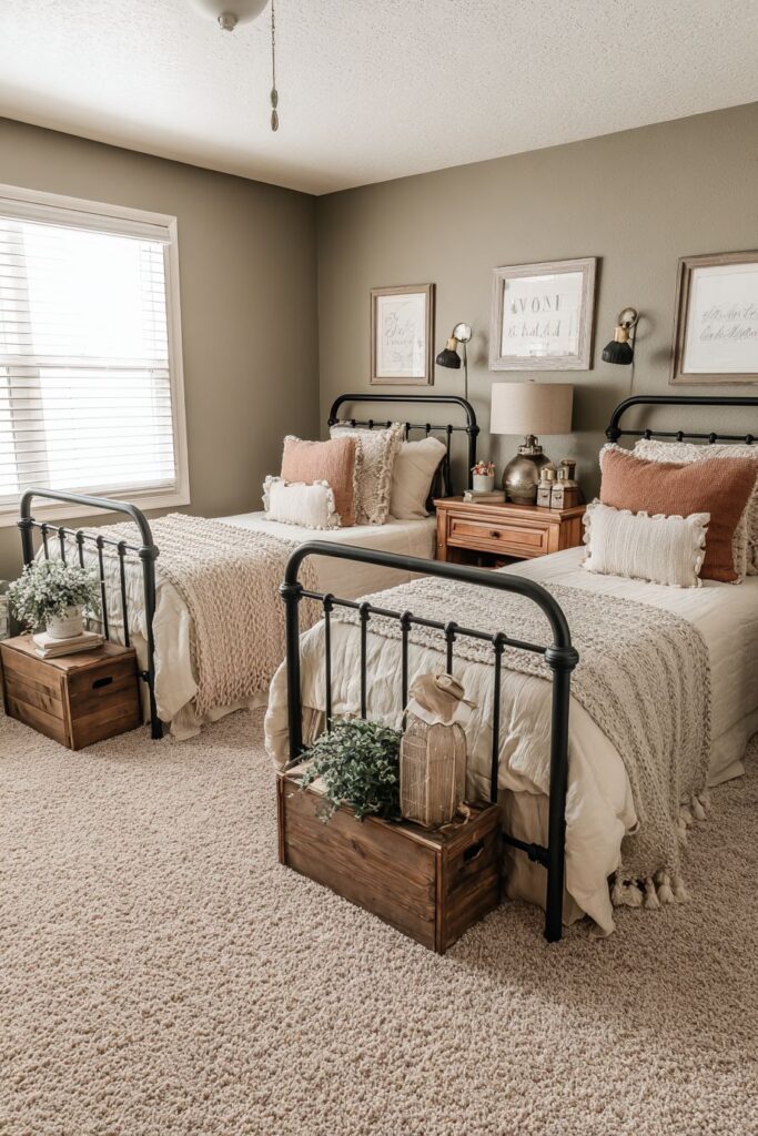 BUDGET-FRIENDLY CREATIVE TWIN BEDROOM