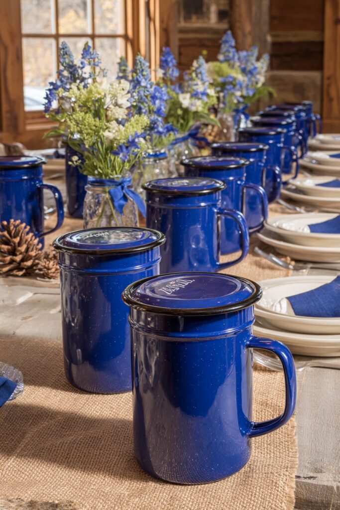 Blue Enamelware Cottage Charm