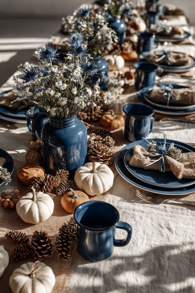 Blue Enamelware Cottage Charm