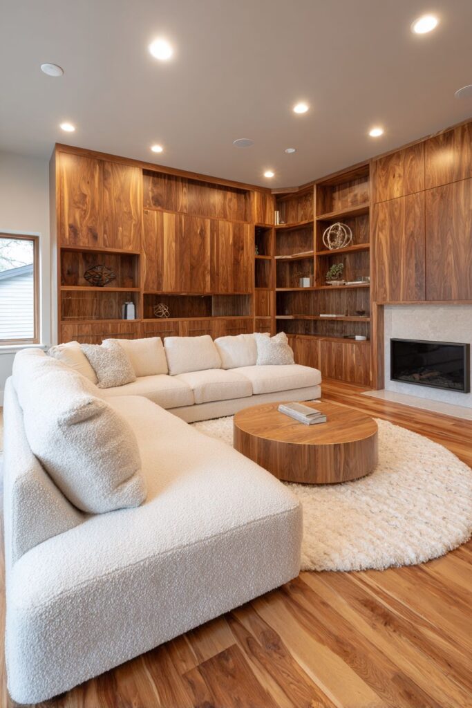 Media Wall with Integrated Storage and Display