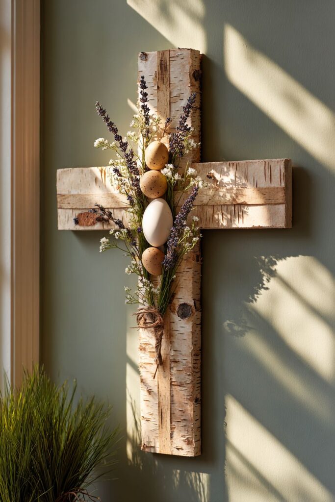 Natural Birch Branch Lattice with Garden Elements