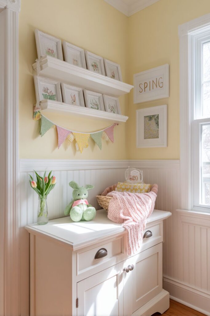 Cozy Cottage Fabric Banner Display