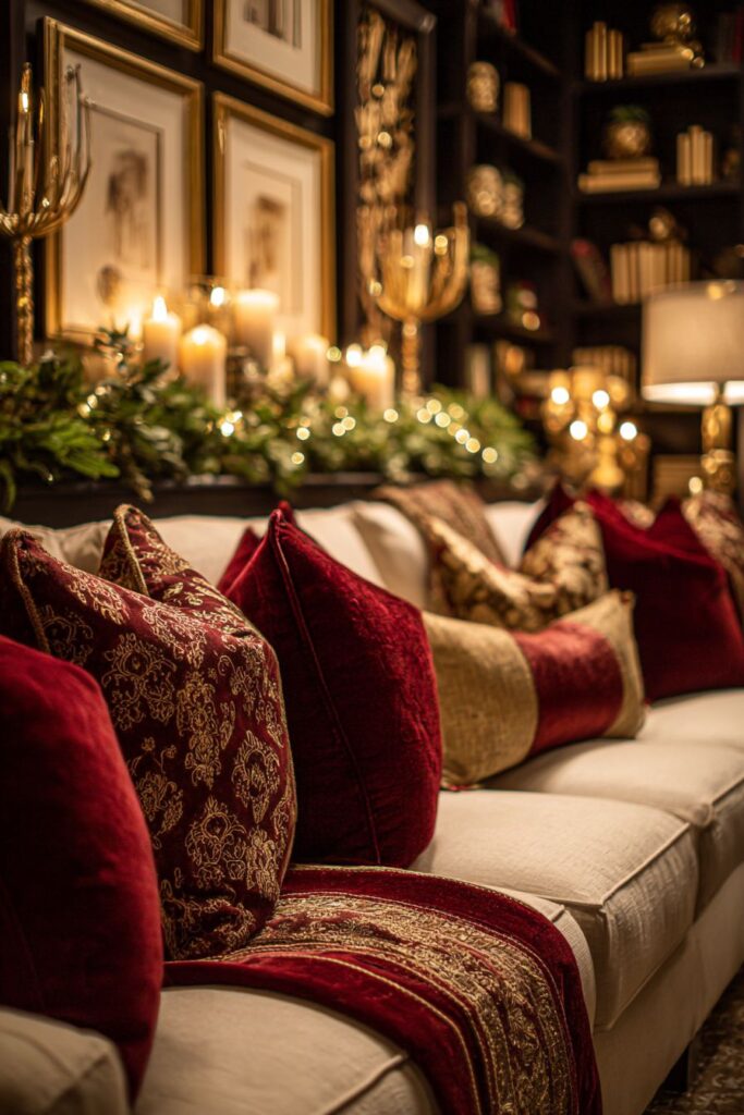 Rich Burgundy and Gold Color Scheme