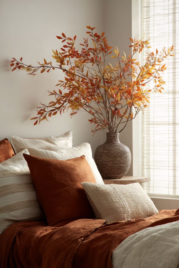 Minimalist Japanese-Inspired Platform with Refined Autumn Touches