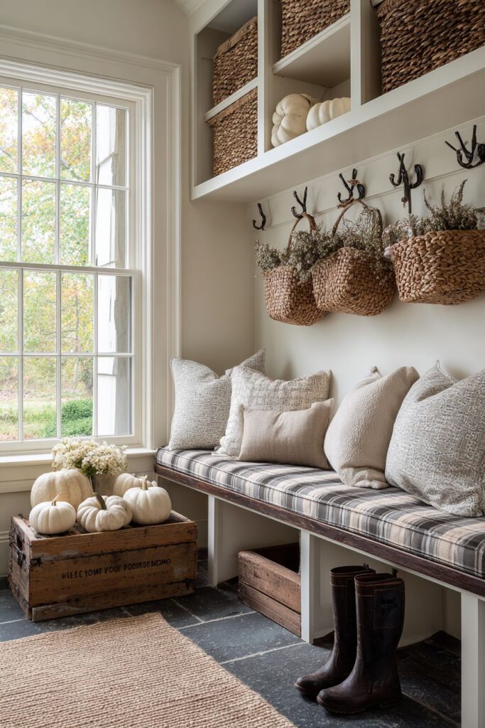 Mudroom Entry Seasonal Organization
