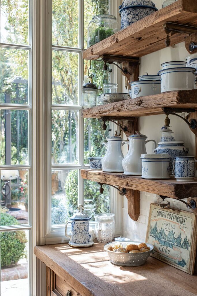 Enamelware Collection Display
