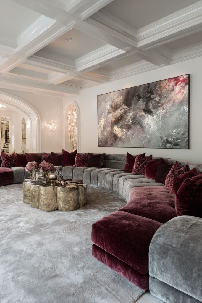 Curved Sectional Luxury with Architectural Drama
