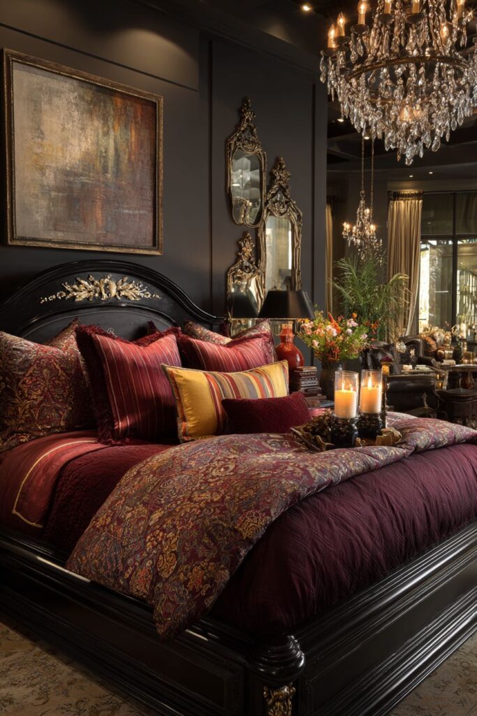 Black Lacquer Burgundy Drama