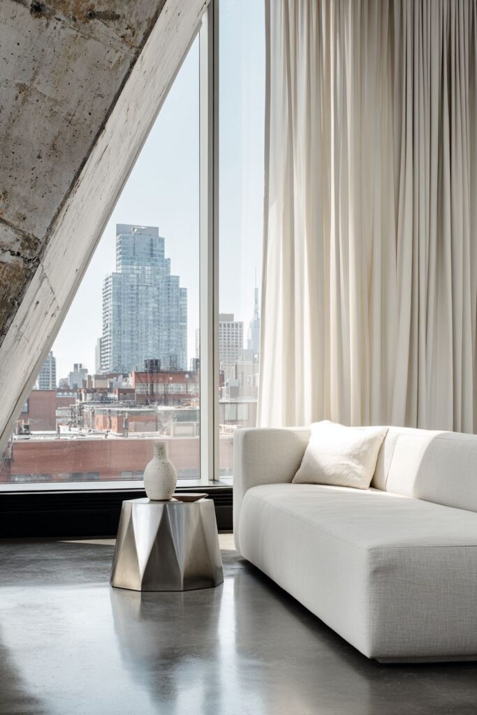 Sculptural Minimalism with Dramatic Proportions