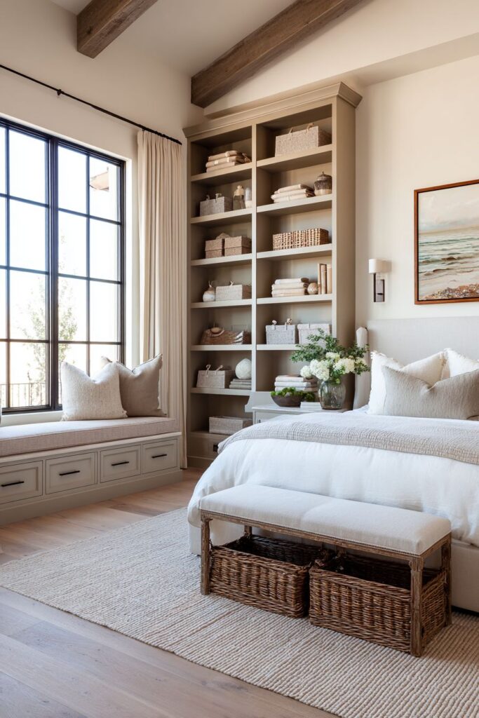 Organized Living with Taupe Storage Solutions