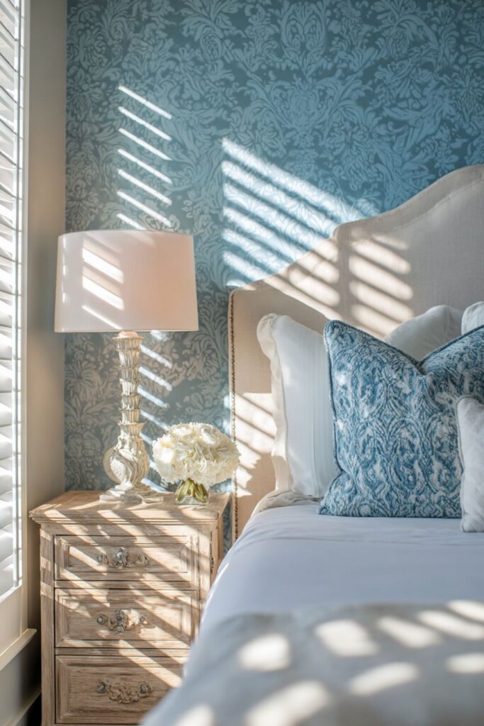 Transitional Silk Wallpaper Elegance