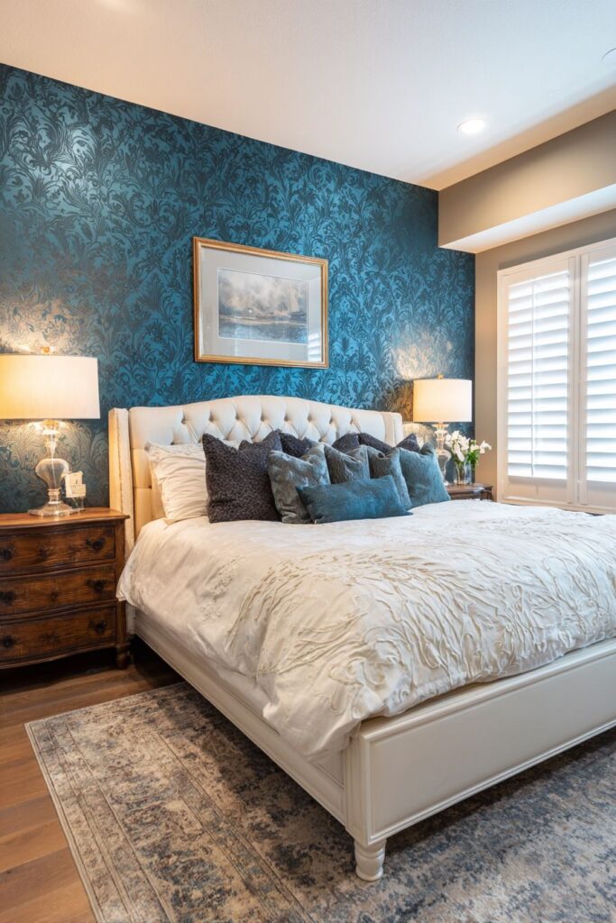 Transitional Silk Wallpaper Elegance