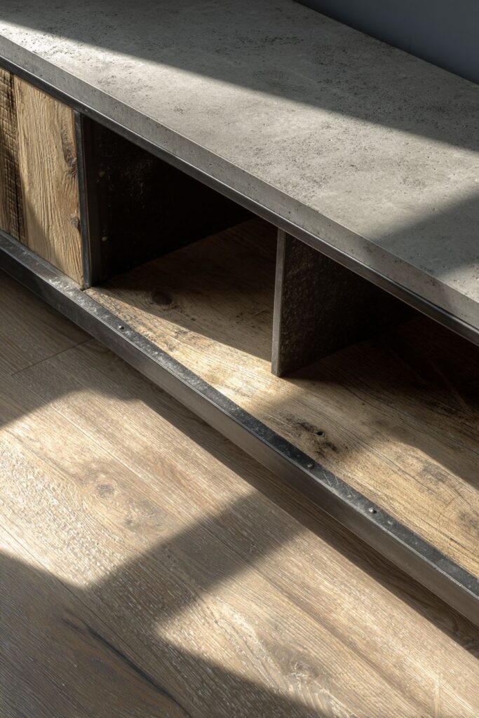 Concrete and Wood Mixed-Material Statement