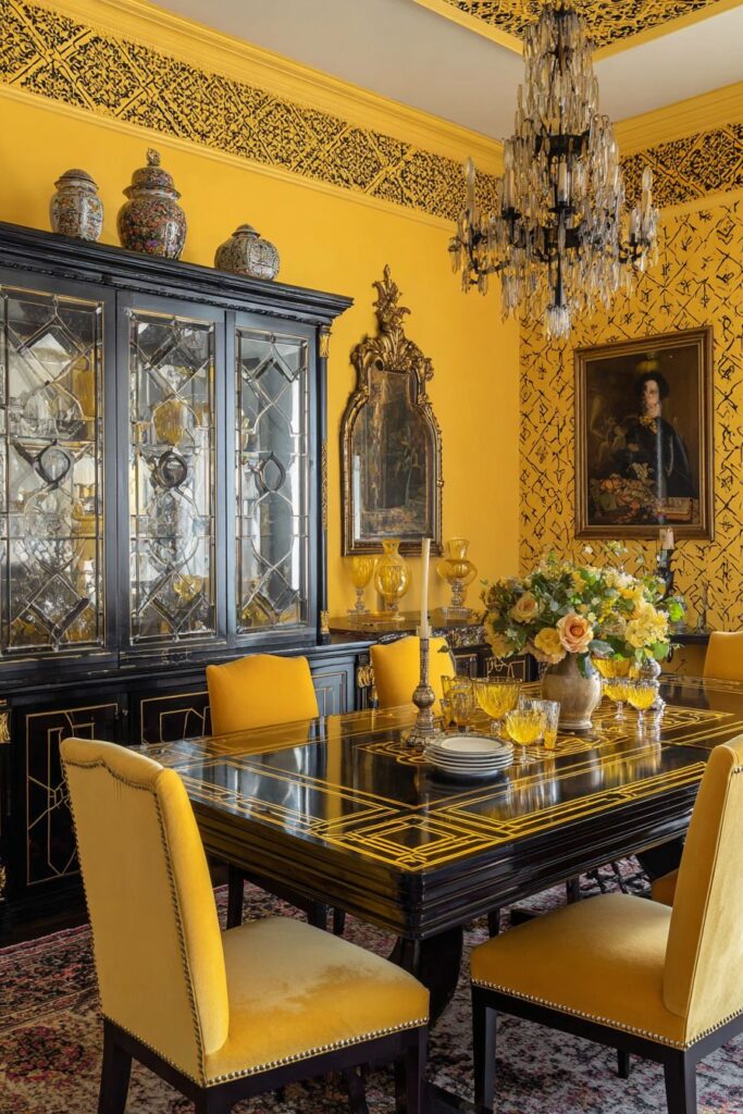 Art Deco Yellow Glamour