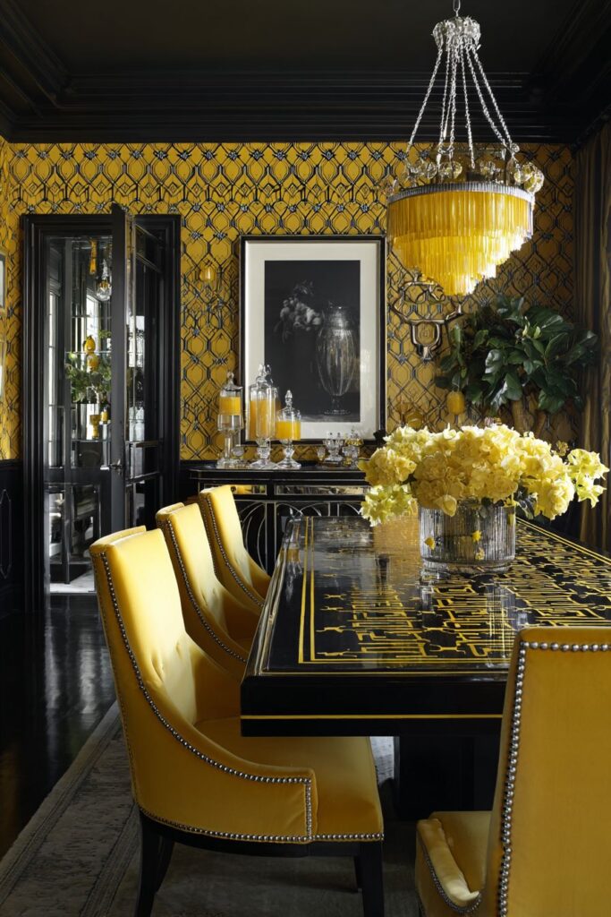 Art Deco Yellow Glamour