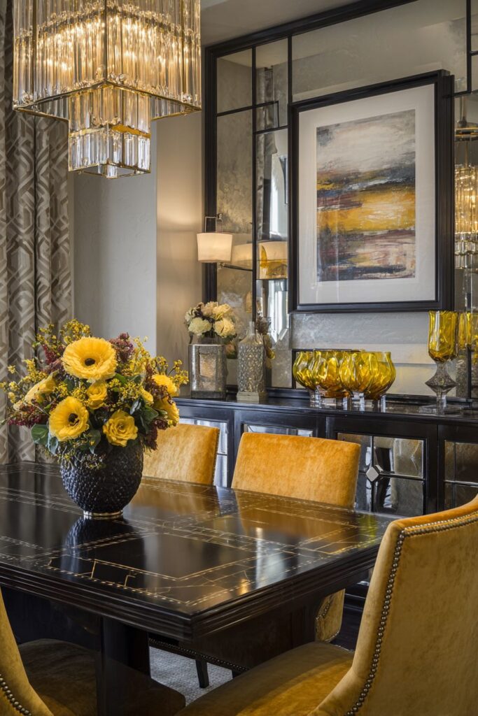 Art Deco Yellow Glamour