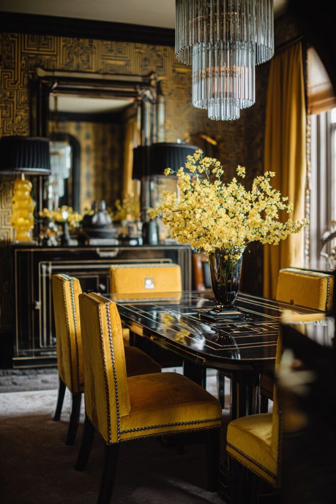 Art Deco Yellow Glamour