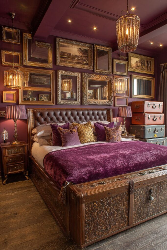 Carved Sleigh Bed Vintage Romance