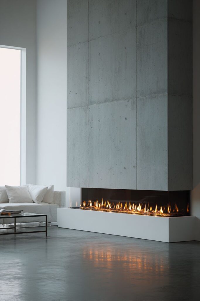 Linear Fireplace Sophistication