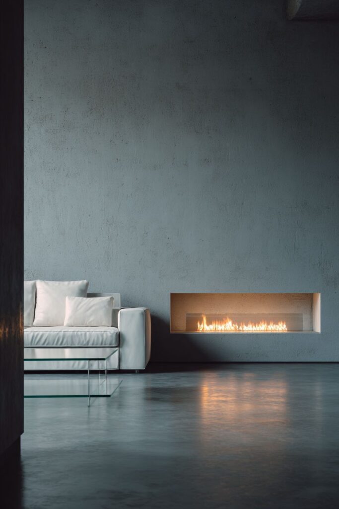 Linear Fireplace Sophistication