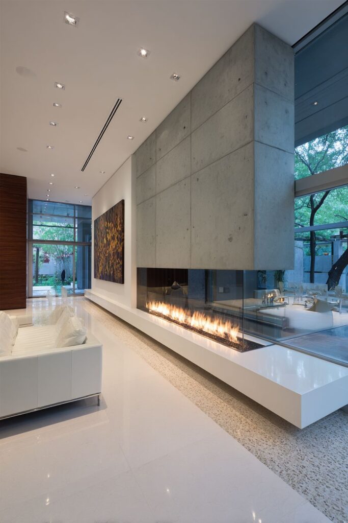 Linear Fireplace Sophistication