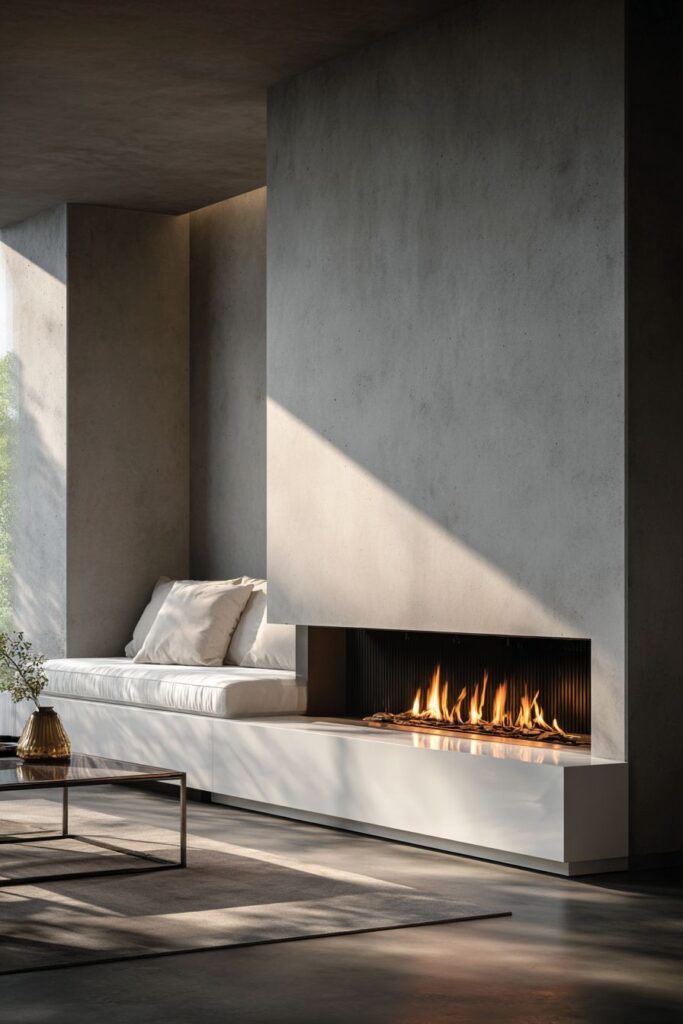 Linear Fireplace Sophistication