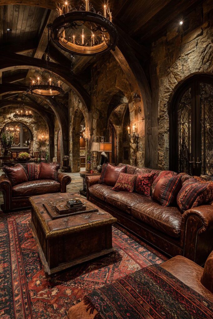 Tudor Style with Dark-Stained Timber and Plaster Infill