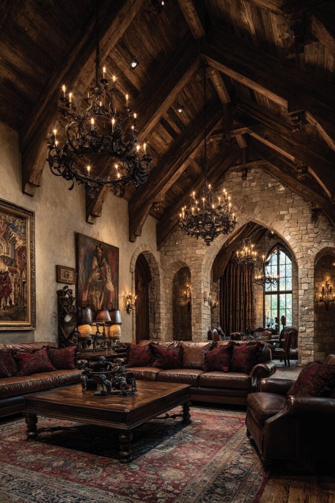 Tudor Style with Dark-Stained Timber and Plaster Infill