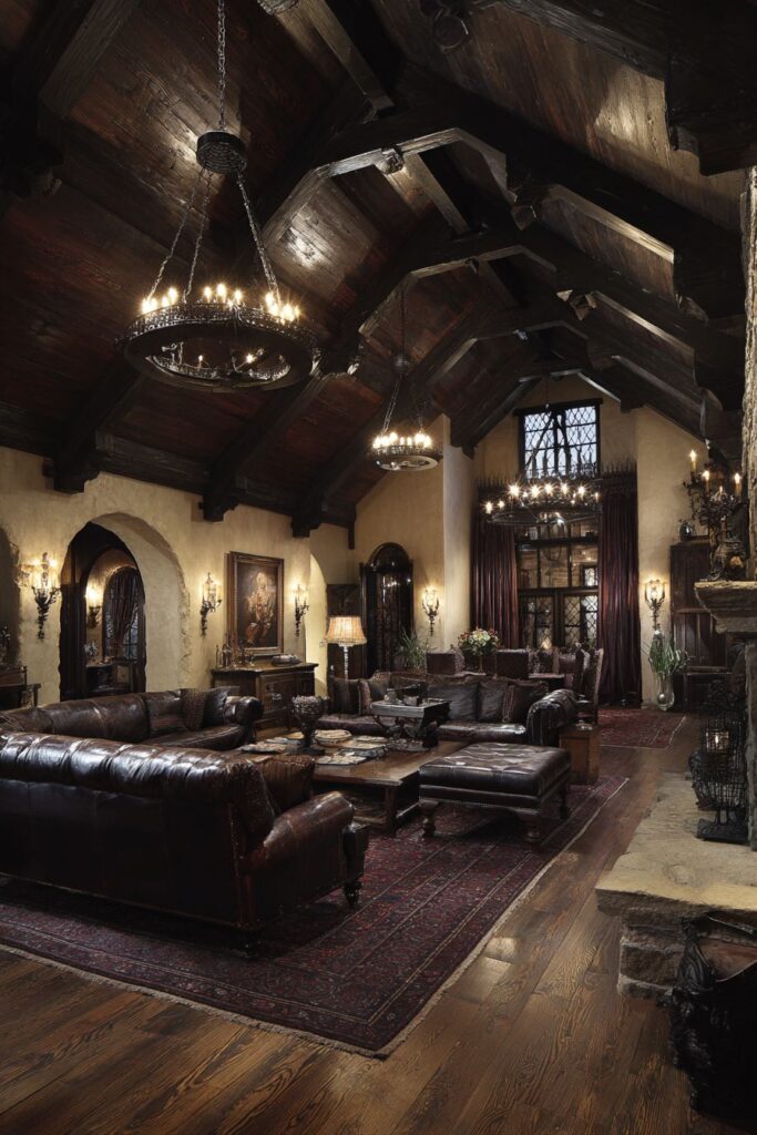 Tudor Style with Dark-Stained Timber and Plaster Infill