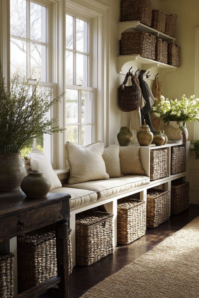 The Organized Mudroom Transition