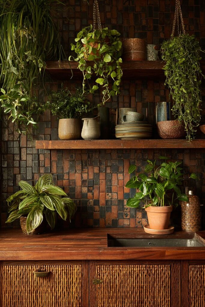 Rattan Cabinet Texture Innovation