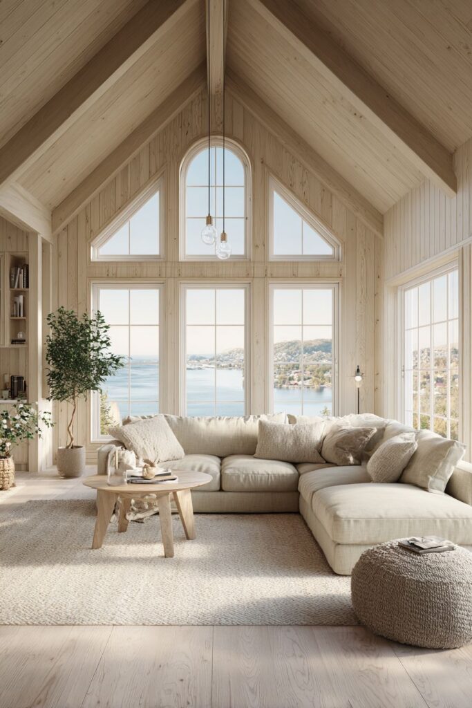 Nordic Modern with Blonde Wood and Linear Lighting