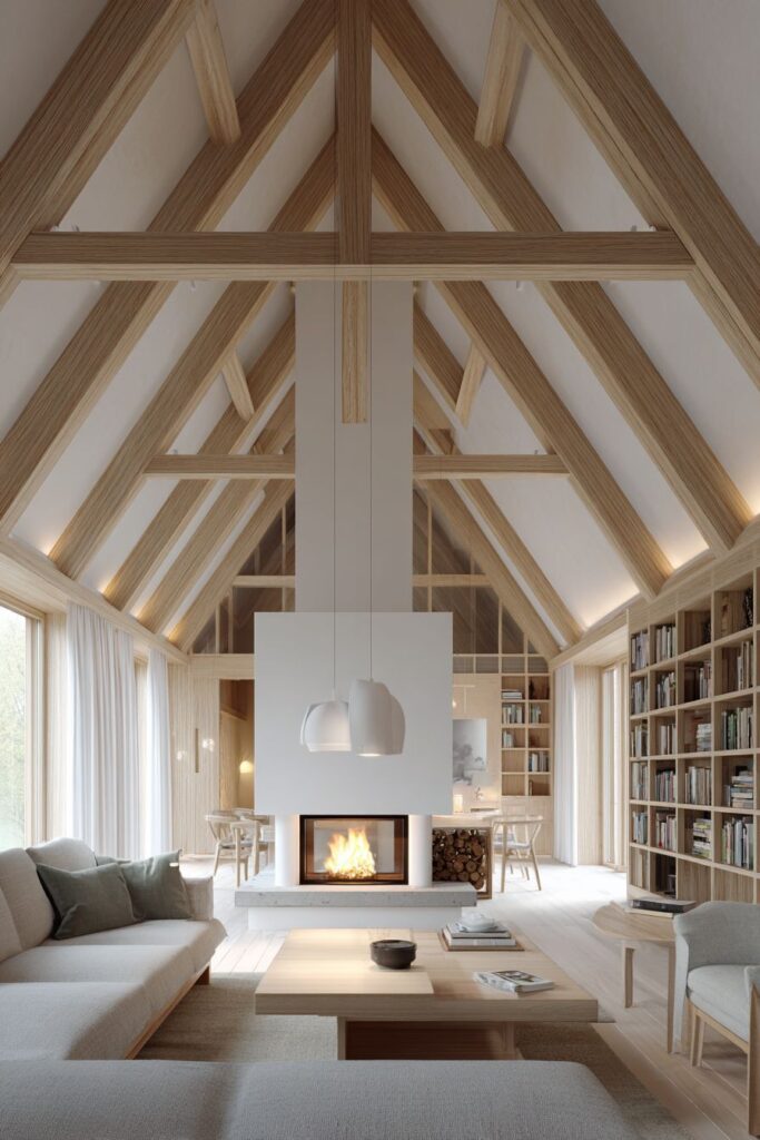 Nordic Modern with Blonde Wood and Linear Lighting