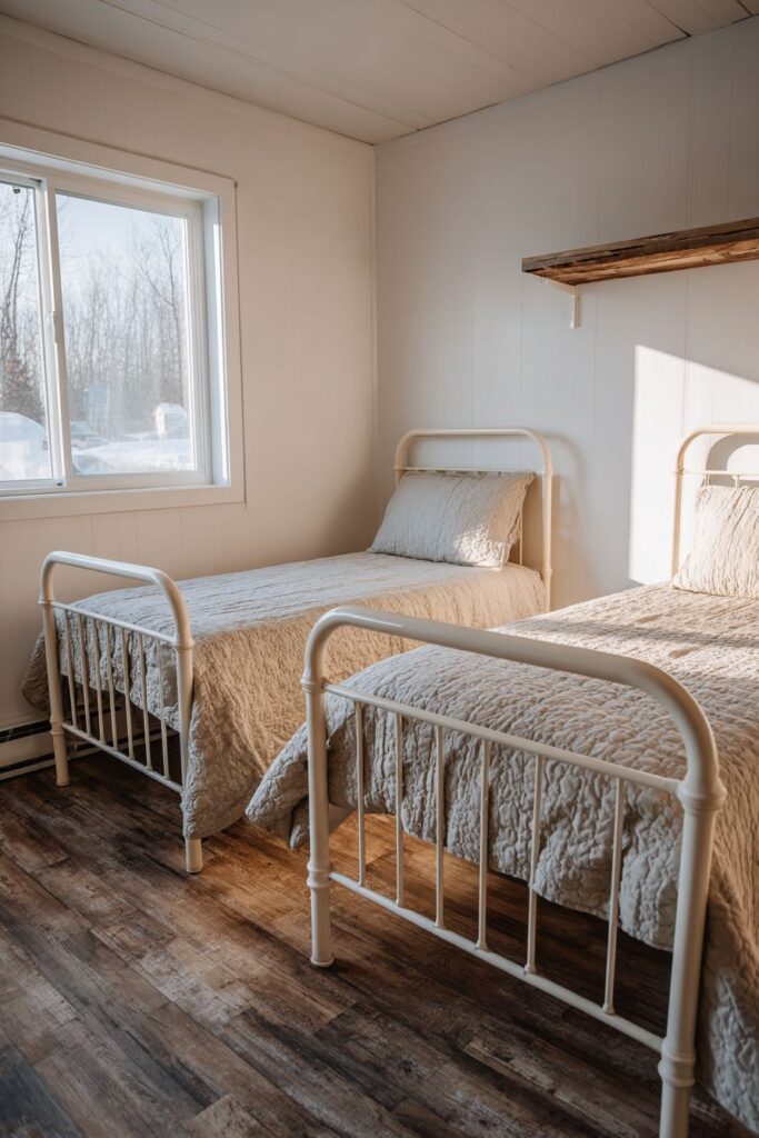 MODERN FARMHOUSE RUSTIC TWIN BEDROOM