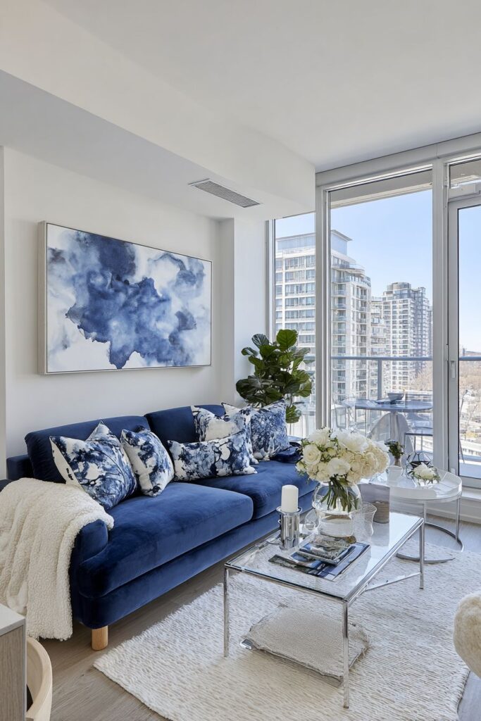 Modern Minimalist Powder Blue Sophistication