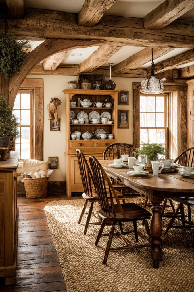  Reclaimed Chestnut Wood Dining Heritage