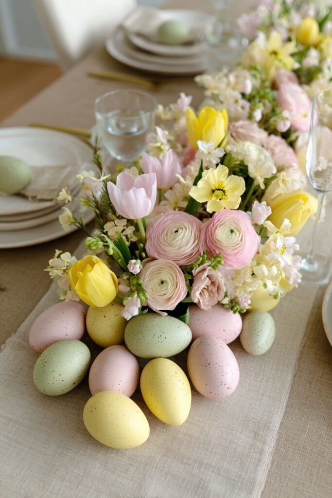 Elegant Easter Dining Table Centerpiece