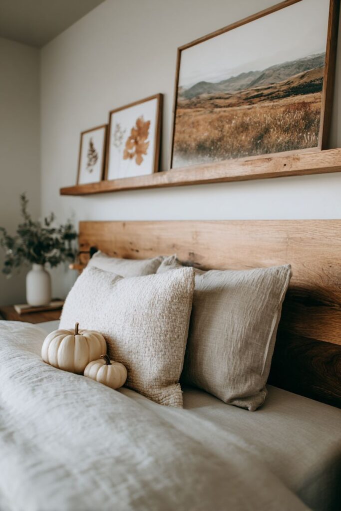 Gallery Wall with Autumn Landscape Artistry