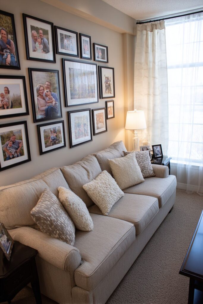 Family Photo Gallery with Consistent Framing