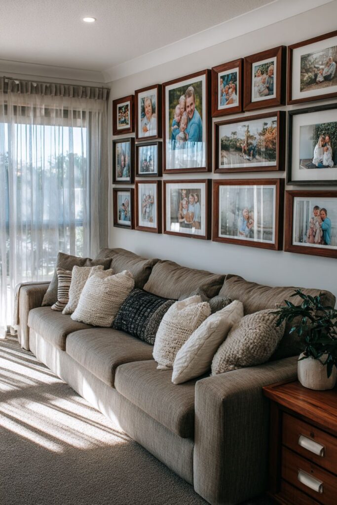 Family Photo Gallery with Consistent Framing