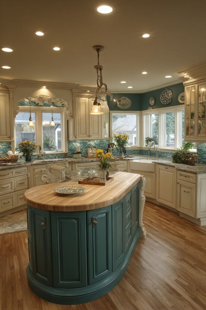 Forest Green Island Statement Design