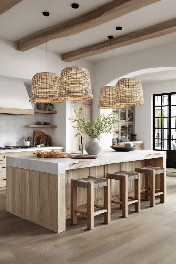 Live-Edge Island Celebrating Natural Imperfections